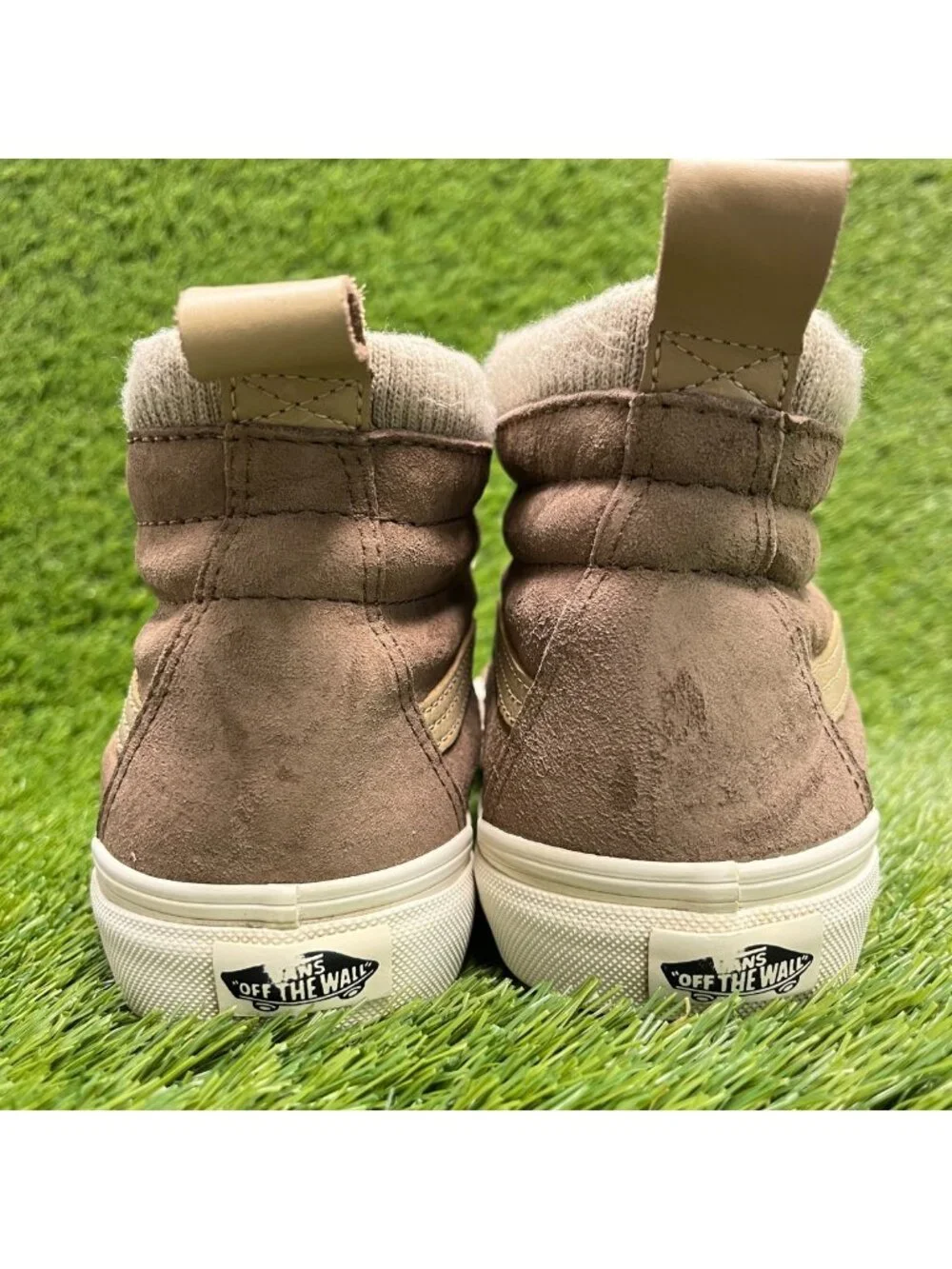 Vans Sk8-Hi MTE Womens Size 7.5 Brown Beige Athletic Suede Skate Shoes Sneakers